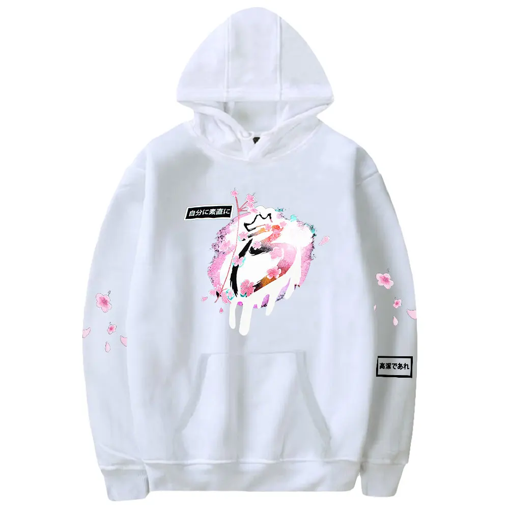 BriannaPlayz Merch Cherry Blossom Black Hoodie Long Sleeve Men Women Hooded Sweatshirt Social Media Star Youthful Clothes