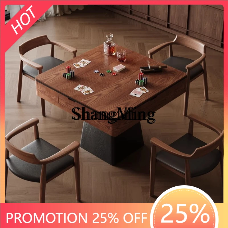 

SM Chinese mahjong machine automatic home living room dining table dual-purpose mahjong table