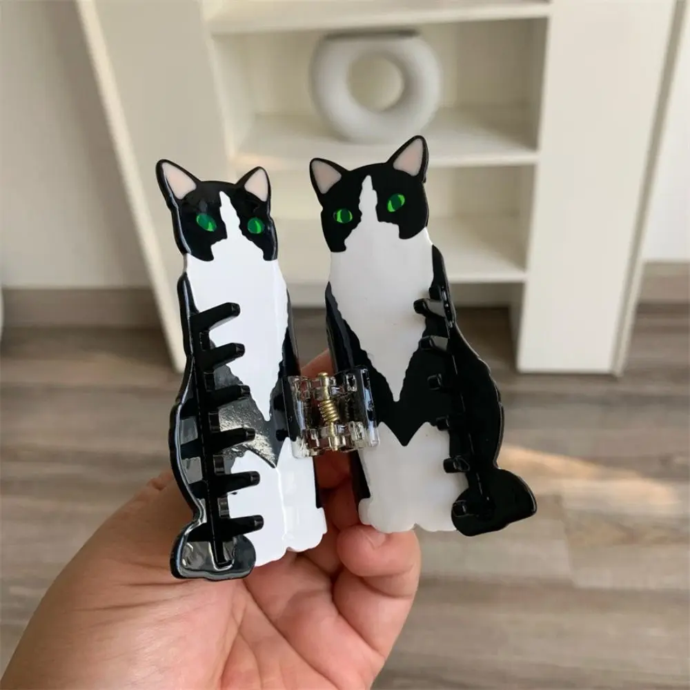 Acetic Acid Acetate Cat Hair Claw Cartoon Korean Style Kitten Claw Clip Hair Accessories Headdress Animal Shark Clip Girls