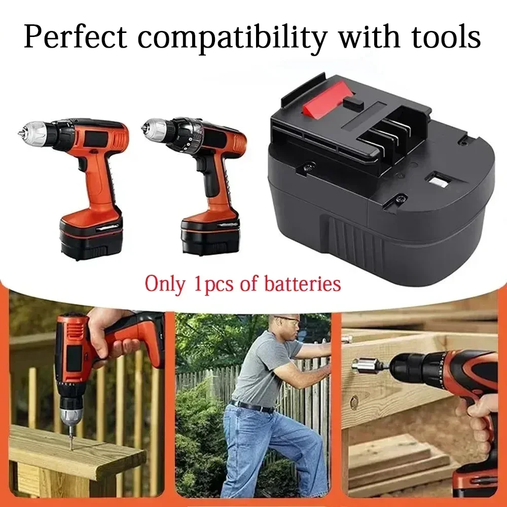 

For Black&Decker 6000mAh 12V Ni-MH Drill Tools Battery A12 A12EX FSB12 FS120B A1712 HP HP12 Rechargeable Battery