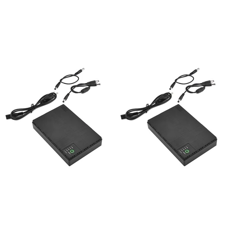 ABHI-2X AC85-265V DC1018P Router 5V9V12V Backup Uninterruptible 10400Mah Power Supply Cell Phone DC UPS EU Plug