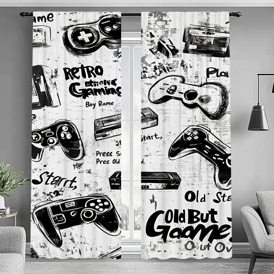 2 Adet Dijital Baskılı Perde,  - Gaming Console Cafe incelemesi ve fiyatı