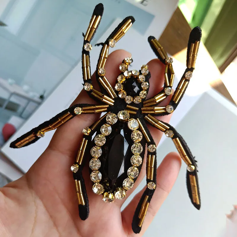 One Piece Spider Beaded Patch Pullover Schuhe Dekor DIY handgemachte Aufnäher Applikation für Kleidung