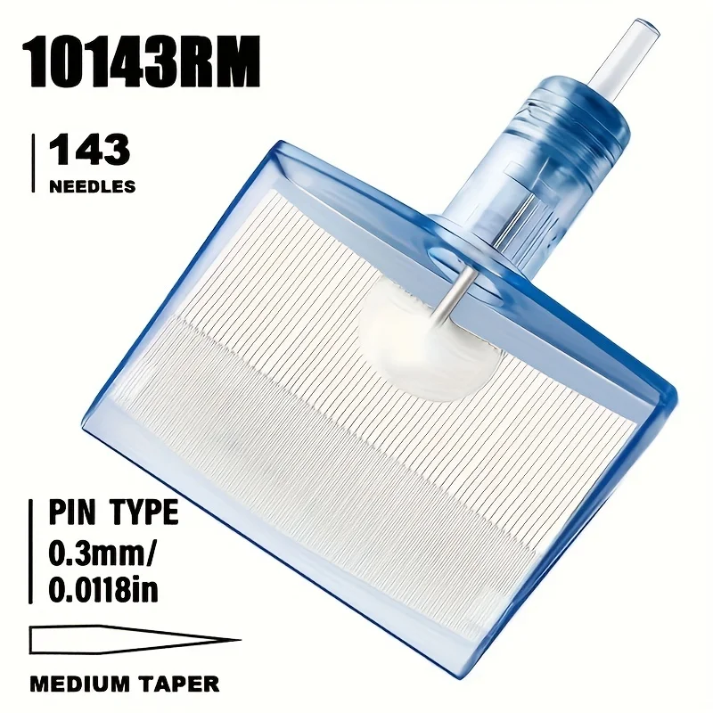JC 5Pcs Quality Extra Large Row Needles Stainless Steel Sterilized Tattoo Needles Cartridge for Big Pattern and Shadow Coloring