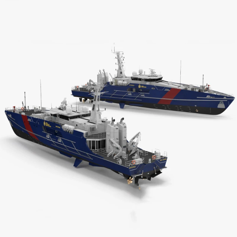 1/64 RC قارب 91 سنتيمتر المزدوج فرش السيارات السواحل الحرس التحكم عن بعد السفن الراتنج ثلاثية الأبعاد الطباعة صب RC Schiffe أطقم منمذجة لعبة السفينة