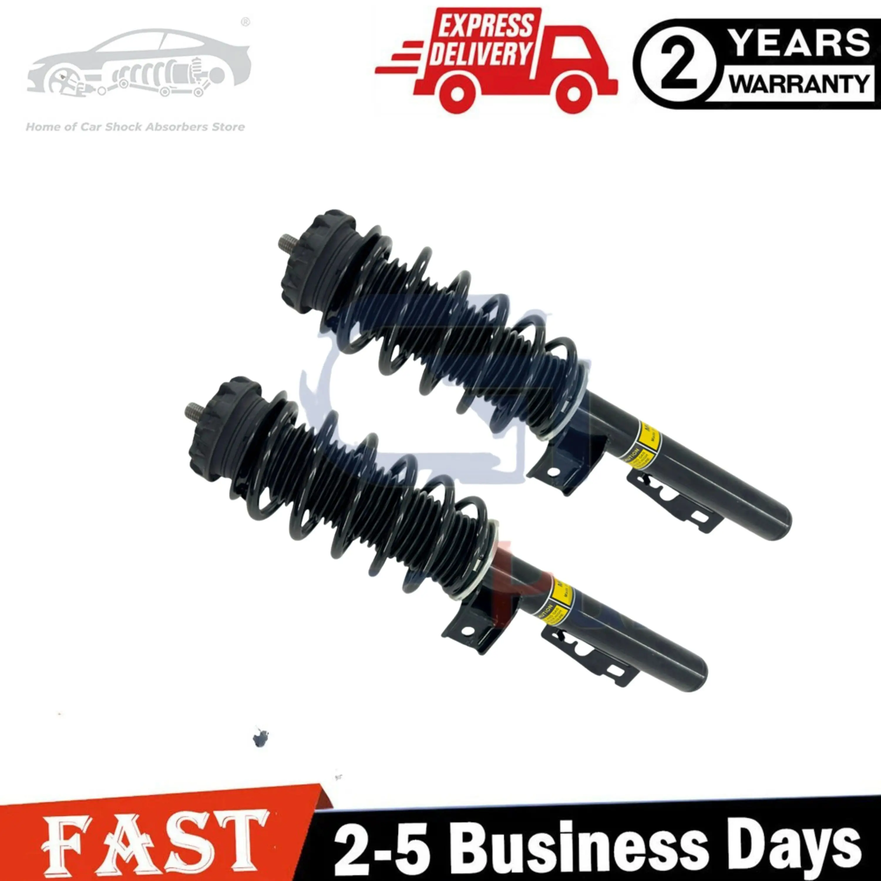 Pair Front Left Right Shock Strut Assys Fit Smart W451 Fortwo convertible Fortwo coupe 2008-2016 A4513202531  A4513201031