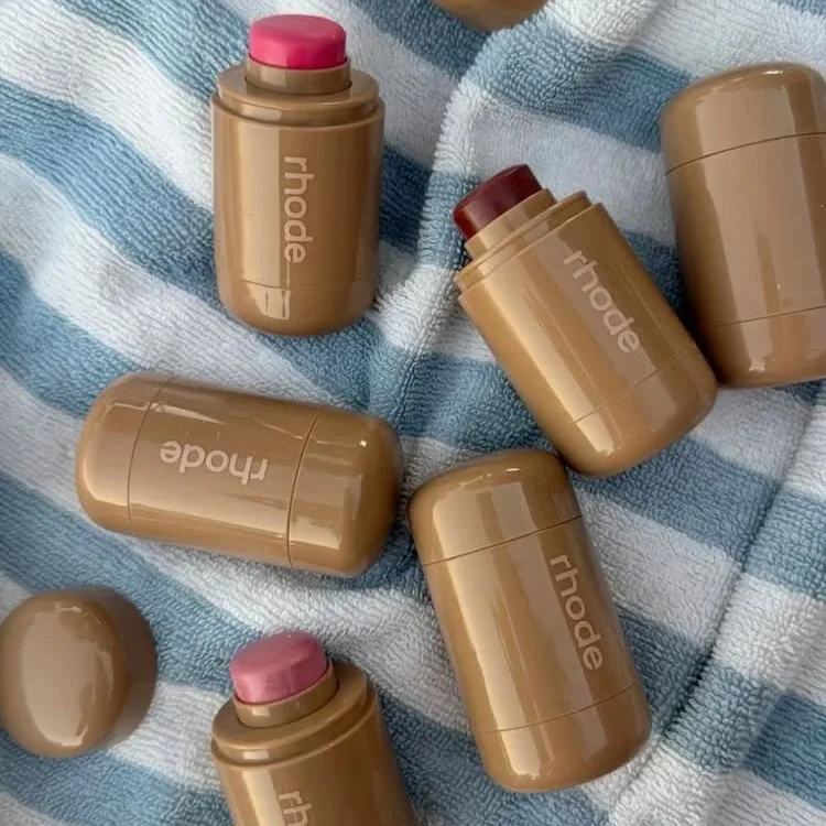 Marchio di lusso Pocket Blush Crema Rouge Fard in polvere Borsa per bolle cosmetiche avanzata Borsa per cuscino con cerniera Lucidalabbra Trucco da viaggio