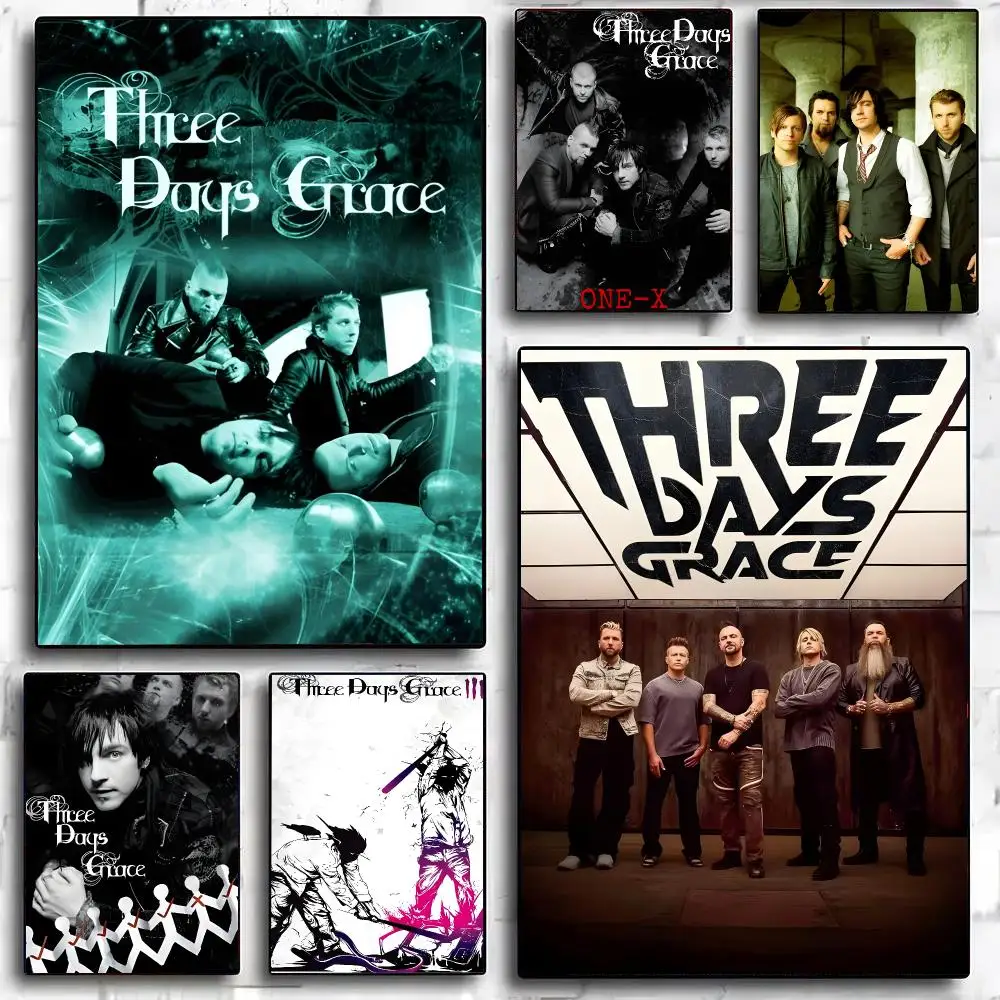 Rock Band Three Days G-Grace Poster Painting And Print Wall Art Picture For Home Room Decor Gifts