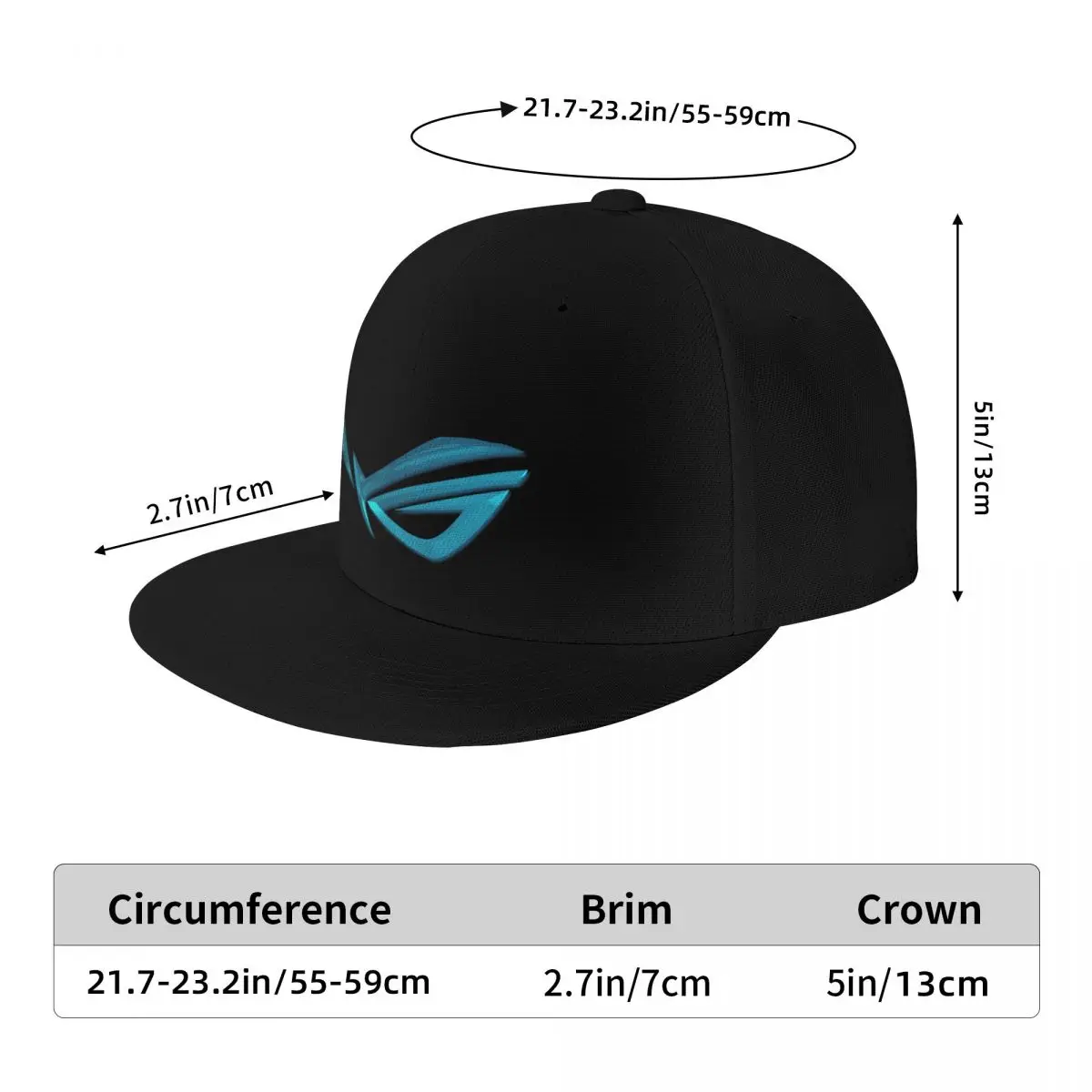 Asus Rog Republic Of Gamers Premium T-Shirt Baseball Cap Golf Hat Man Luxury Cap Anime Hat For Men Women\'s