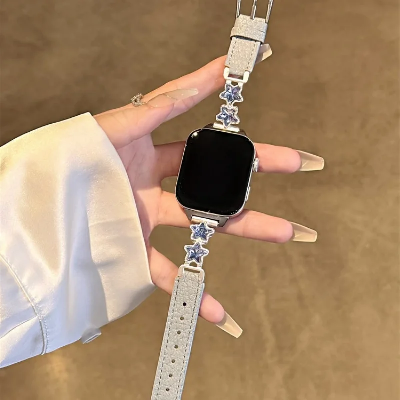 

Star studded diamond patchwork is suitable for HW Watch Fit3/Fit4 straps and HW Band 8/9/10NFC handmade straps