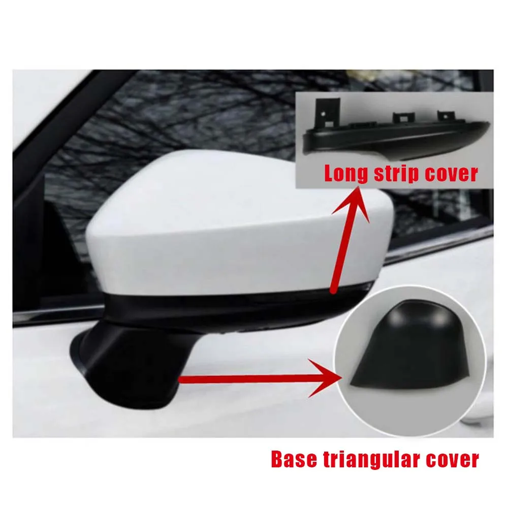 

Protective Cover Rearview Mirror Base Cover For Mazda 3 Axela 2017 2018 2019 Car Rearview Accessories Long Strip Lower Shell