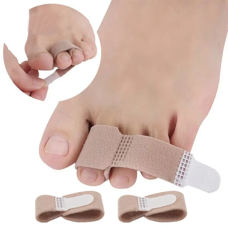 1/2/10Pcs Hammer Toe Straightener Broken Toe Wraps Hammertoe Corrector Toe Splints for Crooked Curled Bent Toes