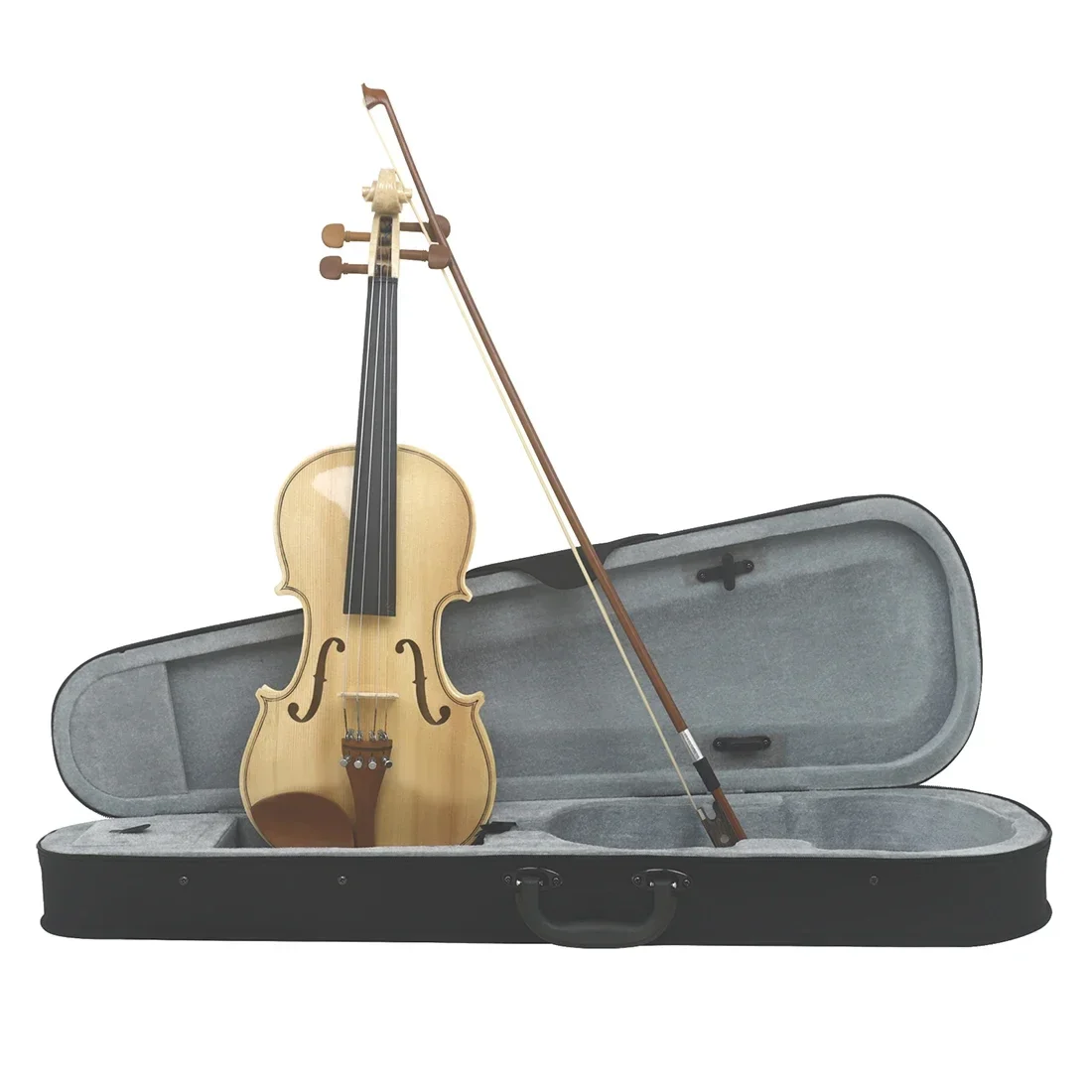 Astonvilla 4/4 Violin Maple Top Acoustic Violin with Case Bow Strings Shoulder Rest Solid Wood Violin for Beginner Students Kids