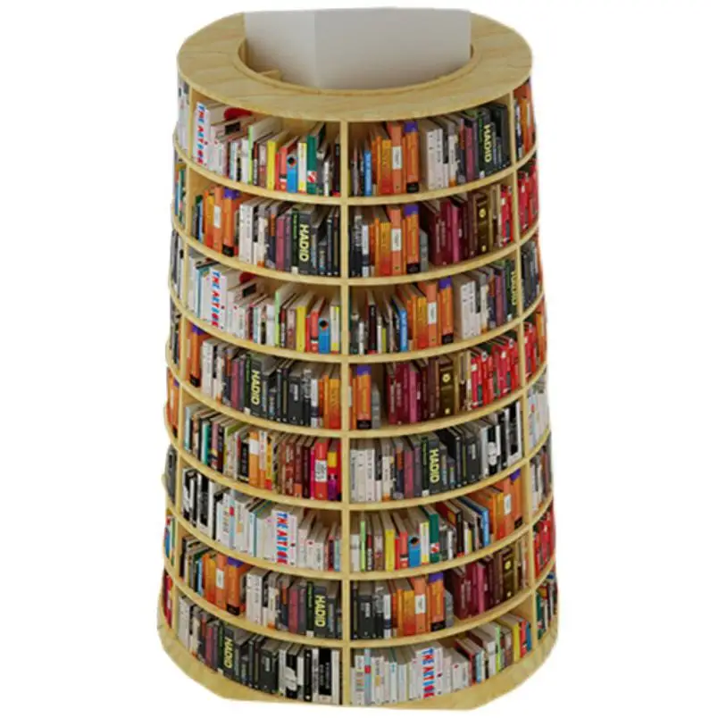 Creative Modern Wood Luxury Tree Bookshelf Big Tree Display Stand Decoration School and Hotel