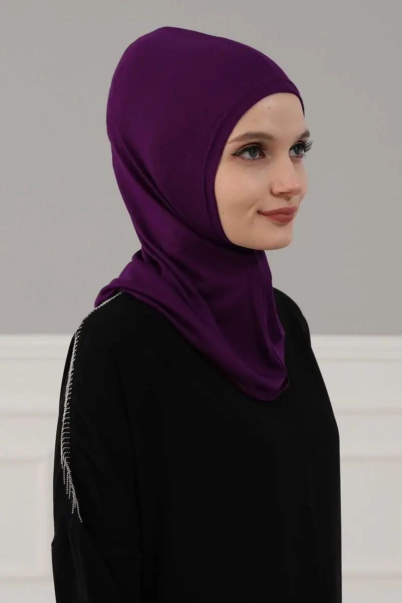Hijab interno morado