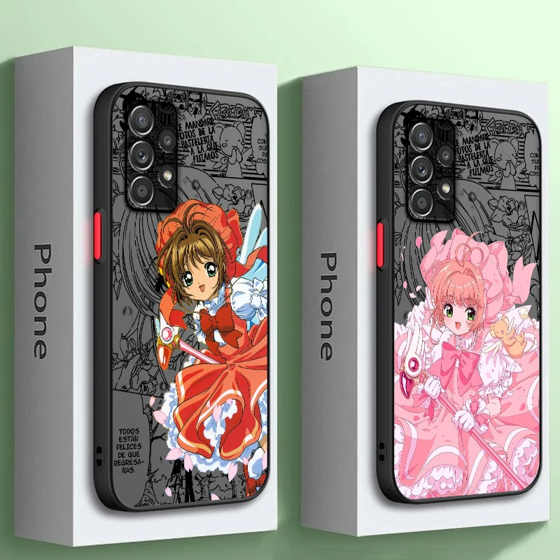 

Versatile Sakura Cartoon Cute Frosted Translucent For Samsung Note 20 A35 A03 A54 A31 A22 A34 A14 A24 A04 A55 5G Back