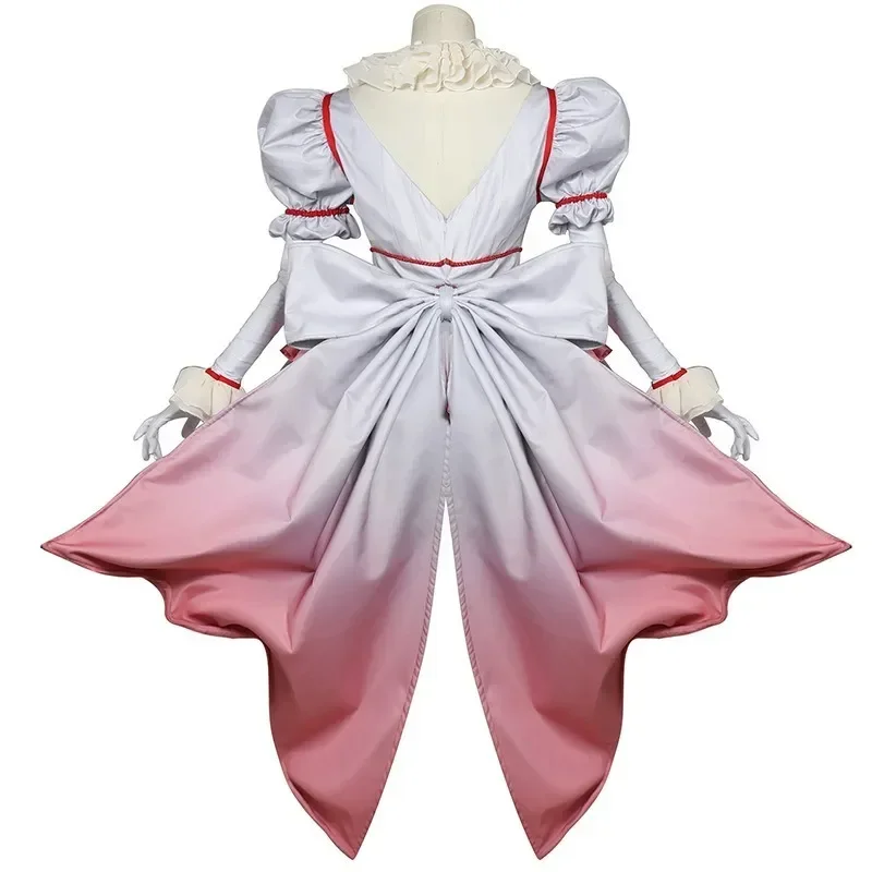 Halloween movie Horro clown cosplay costume clown girls outfit horror lolita dress up women fancy dress Carnival Party full set