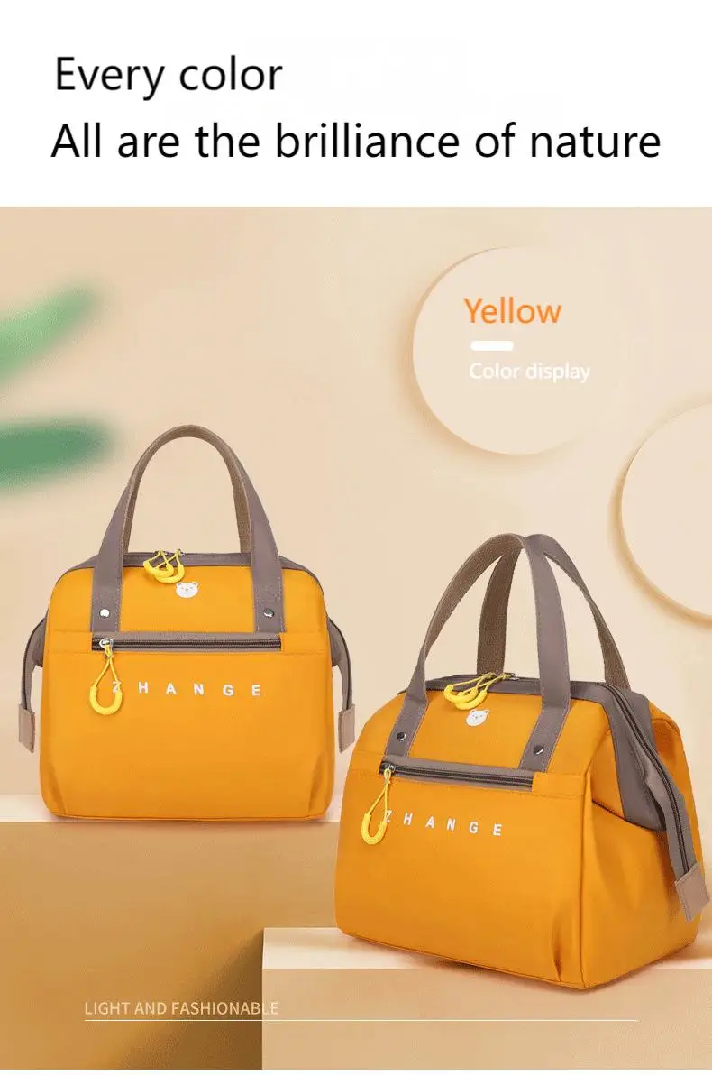 Isolierte Lunch-Tasche Tragbare Aluminiumfolie Isolierte Lunchbox-Tasche Studenten-Lunchbox Bento-Tasche Handliche Lunch-Tasche für Unterwegs – Detail 8