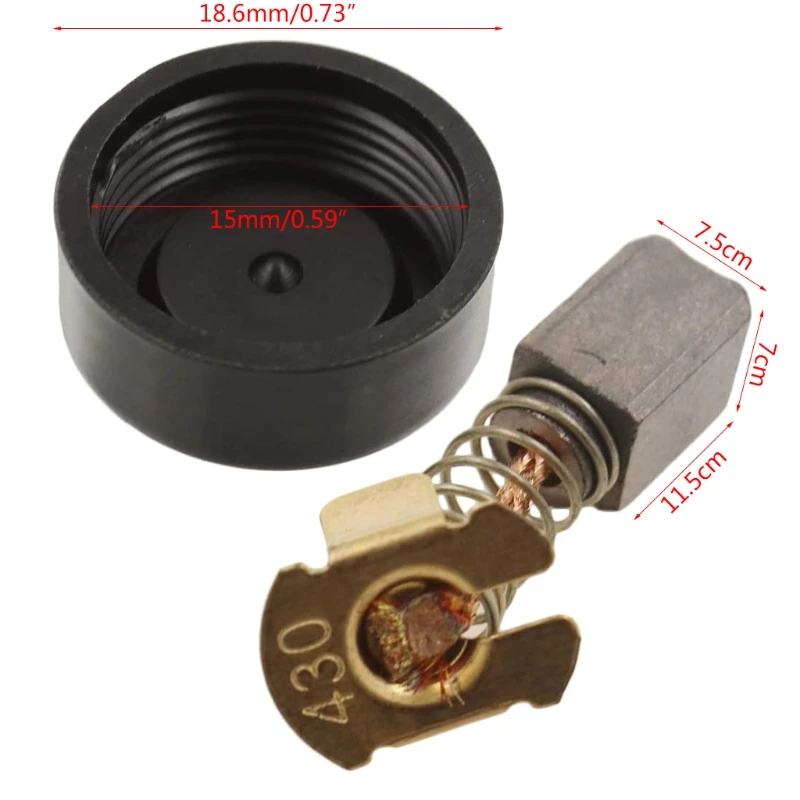 A2UD Complete Set 2 Carbon Brush+Brush Holder+2 Caps for  Kita Kit CB-430/BGA450/BGA452/DGA452/GA400BGA402/GA400D