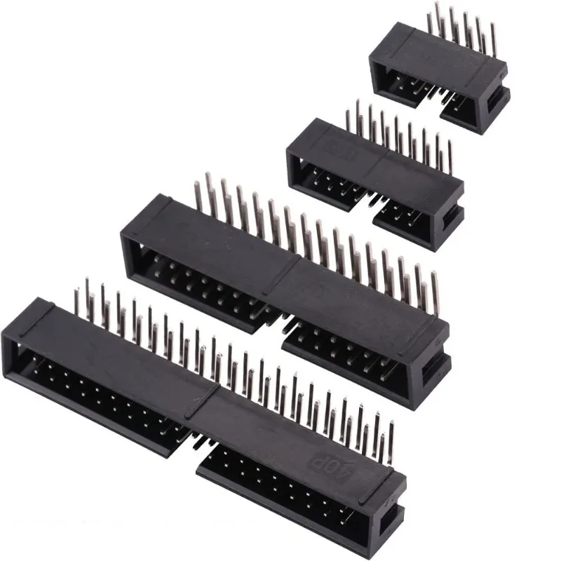 DC3-6/8/10/12/14/16/20-50P изогнутый штифт, шаг 2,0 мм, простая рупорная розетка, разъем IDC