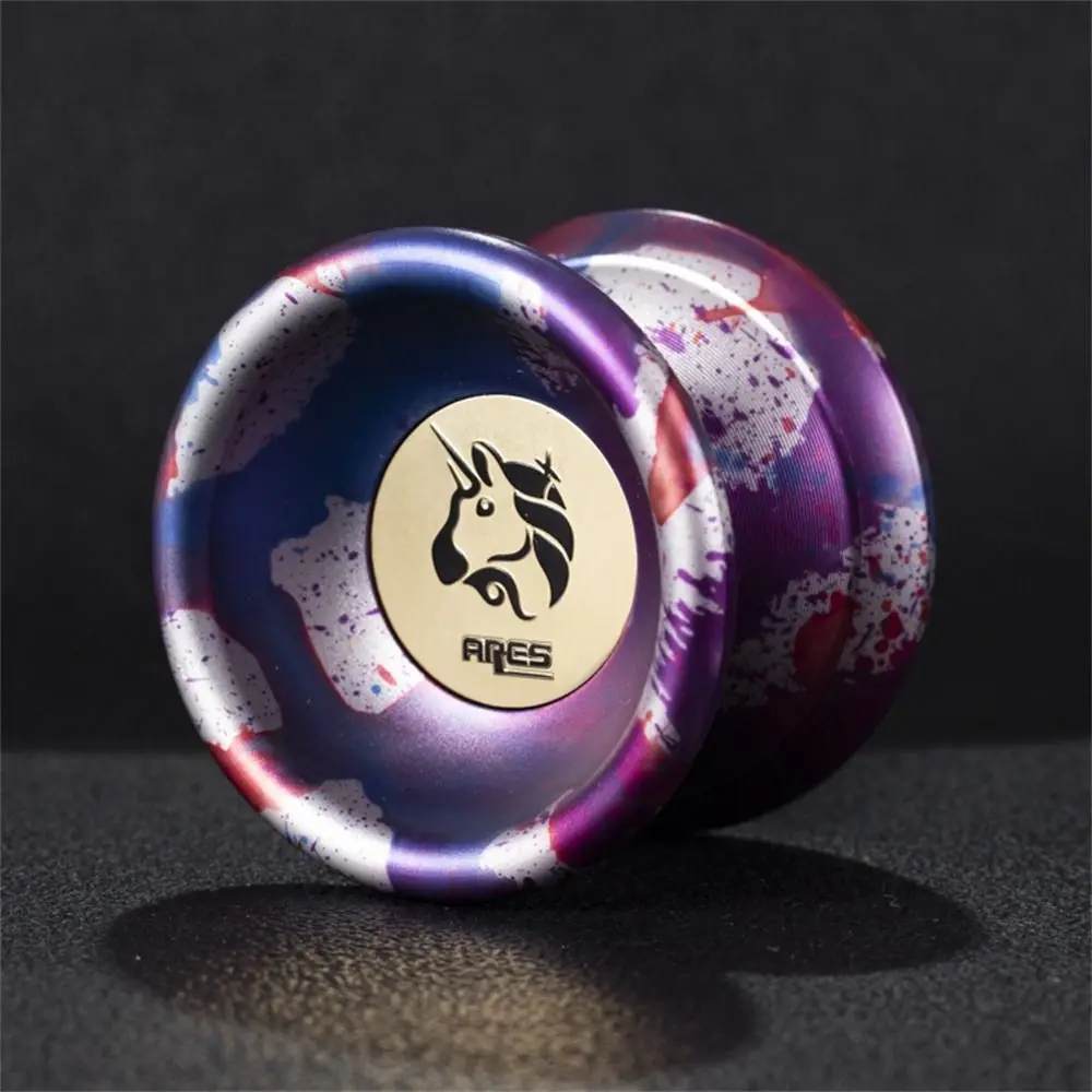 

Fashion 10 Ball Bearing Metal Yoyo High Speed Unresponsive Yo Yo Toys Spinning String Alloy Aluminum Yoyo Ball Gift