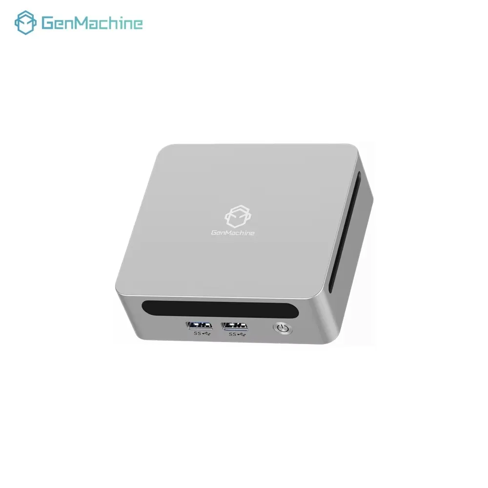 Genmachine Mini PC Intel Alder Lake N100 4 Core 4 Thread 3,4GHz TDP 6W DDR4 RAM M.2 2280 ROM PCIe 3.0 SSD WiFi 6 BT5.2 Desktop
