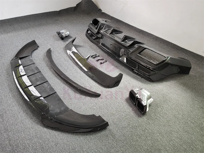 High quality genuine carbon fiber front shovel rear diffuser tail spoiler car kit for the 20-22 Mercedes Benz GLE Coupe LD style