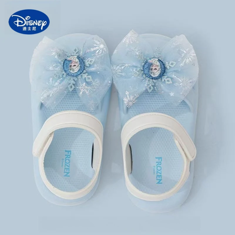 

Disney Elsa Princess Girls' Sandals 2025 | Breathable Anti-Slip Clogs for Indoor Outdoor Wear, Summer Cartoon Sandals