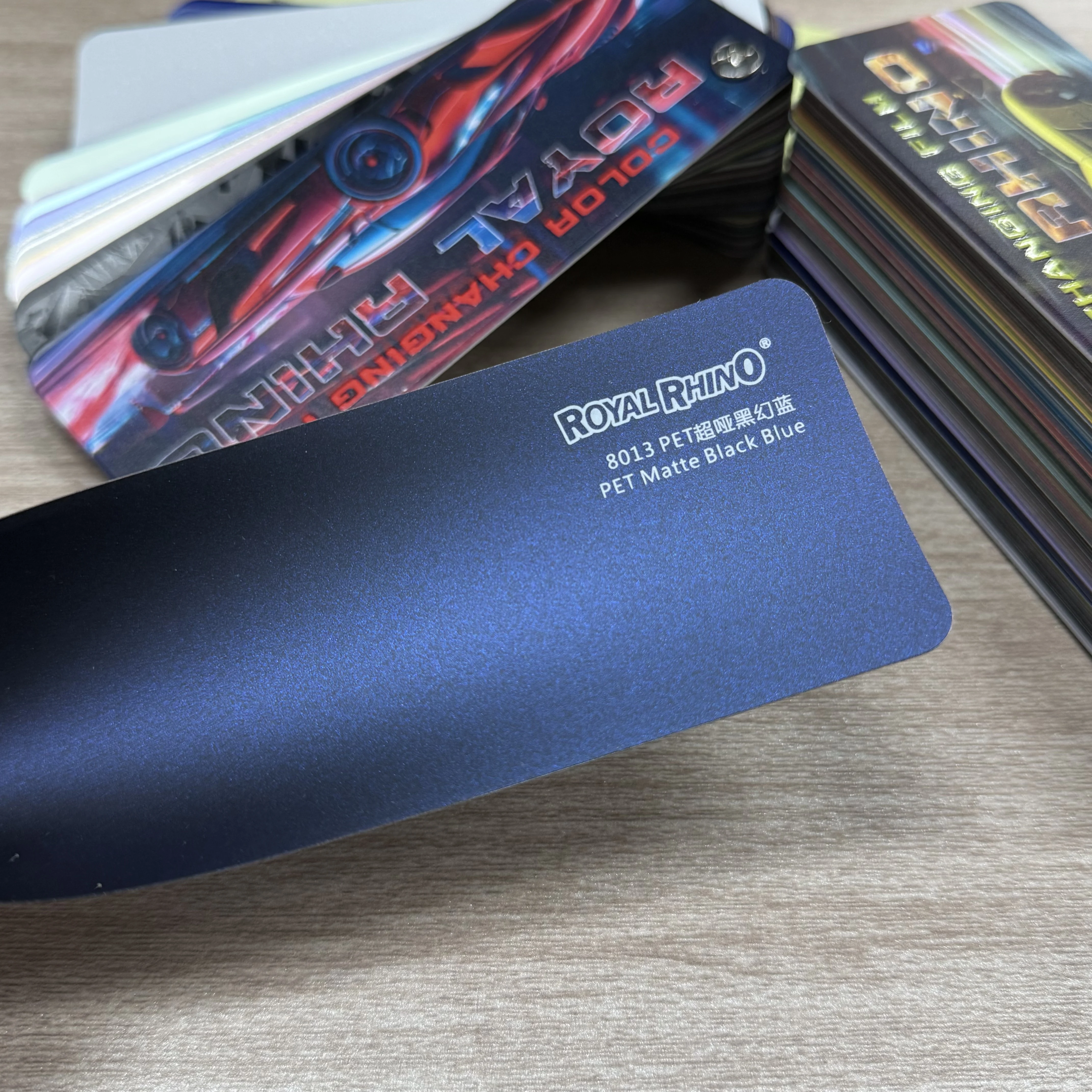 1.52x18m Color Change Film Premium Ultra Matte Black Blue metallic Color Changing Car Wrapping Vinyl Film Roll Car Film