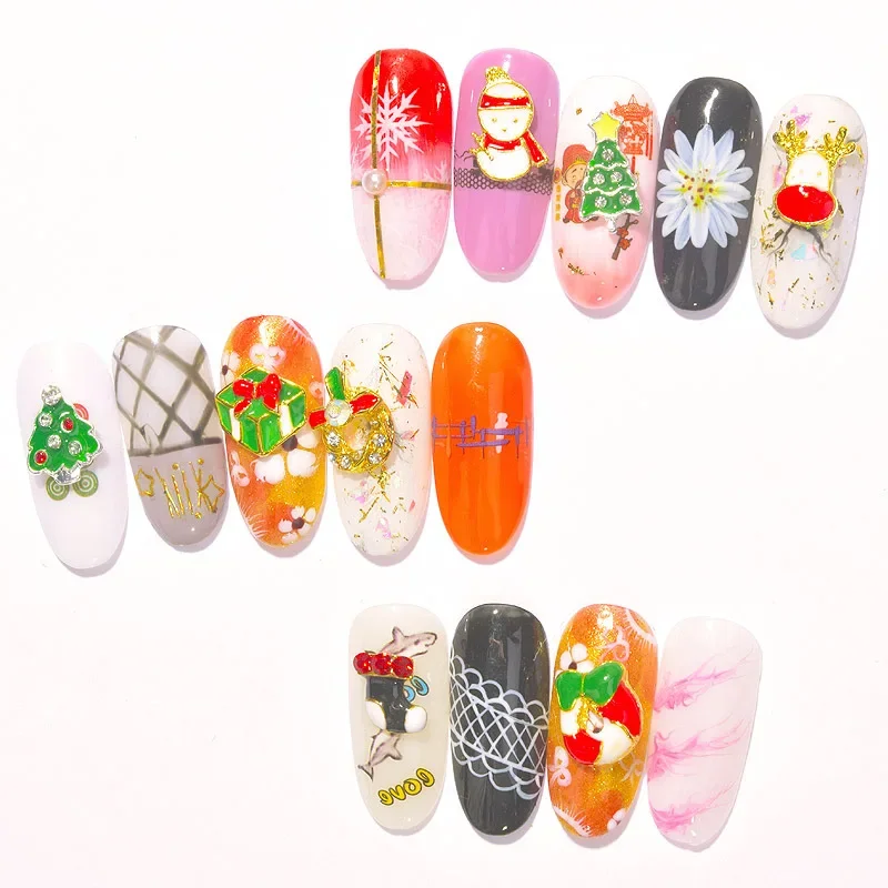 Christmas Series Nail Patch Diamonds Christmas Elements Made Of Selected High-quality Materials Multiple Styles Available