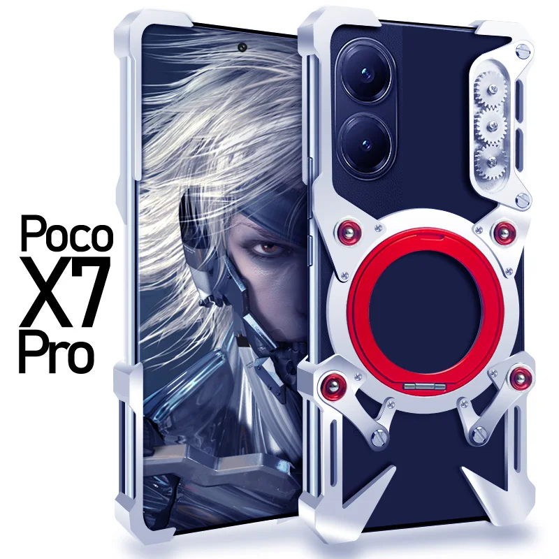 Luxury Thor Heavy Duty Armor Metal Aluminum Phone Case For Poco F8 F7 F6 F5 M6 X8 X7 X6 X5 Pro Cover Fundas Coques Bumper