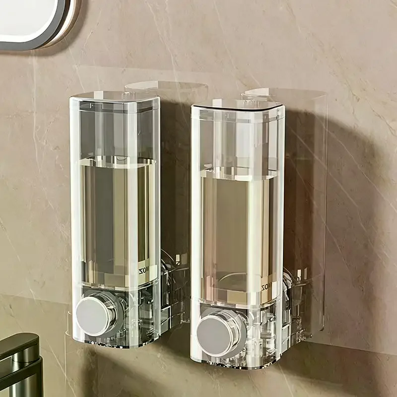 /PFU/Wall-Mounted Hand  Dispenser In A Luxurious European Style Hand  Holder For Bathroom And Kitchen Transparent