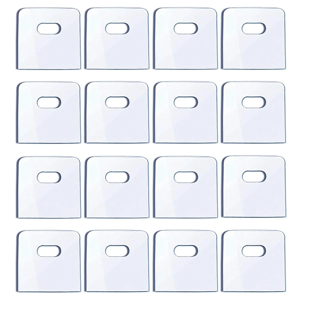 16ชุด/32ชิ้นแท็บซ่อมมู่ลี่แนวตั้งที่ชัดเจนแผ่นบังแดดสำหรับซ่อมแซม