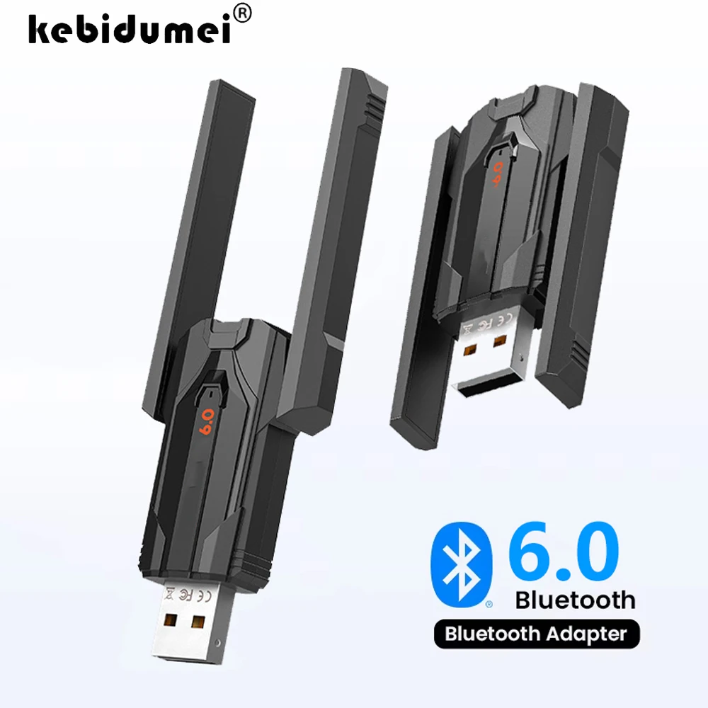 

USB-адаптер Bluetooth-ключ Bluetooth Адаптер Bluetooth 6,0 Bluetooth-приемник и передатчик для клавиатуры ПК/мыши/наушников/пикселей