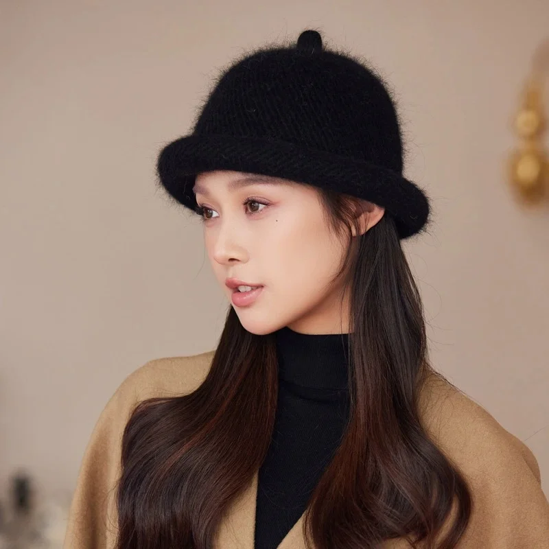 Fall/Winter Warm and Windproof Knit Hats: Stylish and Unique Wool Fisherman Hats—Versatile Outdoor Bucket Hats