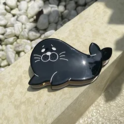 YHJ Fat Sea Lion Hair Claw Fun Animal Series acetato Hair Claw Clips lega cattura accessori per capelli per donne ragazze