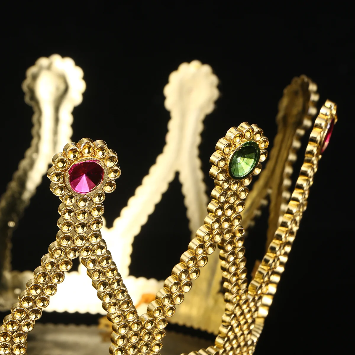 Korona Królowej Złota Korona na Halloween Wyjątkowa Królewska Średniowieczna Korona Króla Rekwizyt Kostiumowy Teatr Bal Urodziny Ślub