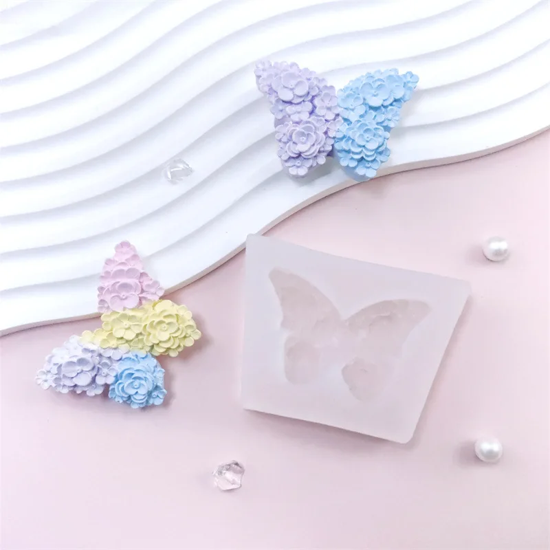 

3Pcs 2026 New model Advanced Rose Butterfly Silicone Mold For Aromatherapy Gypsum Candle Chocolate