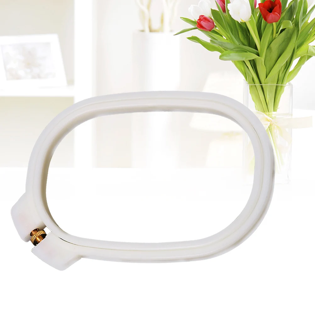 

Embroidery Ring Cross Stitch Hoop Frame Embroidered Frames and Hoops Beige Circle