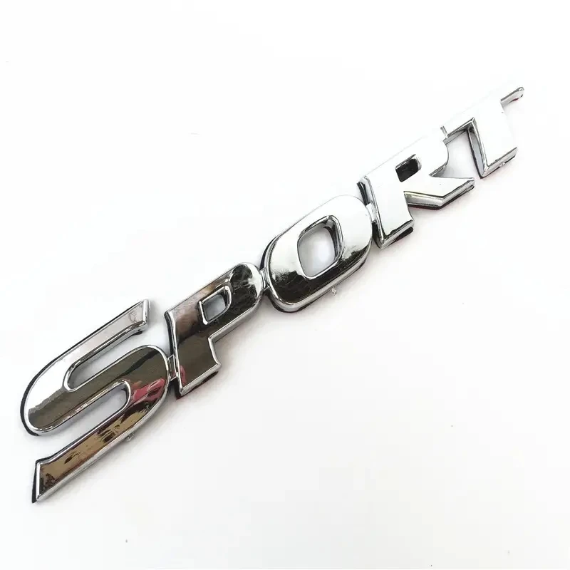 Car Styling 3D ABS Chrome Logo Car Sticker, Sport Emblem Badge Door Decal accessori Auto