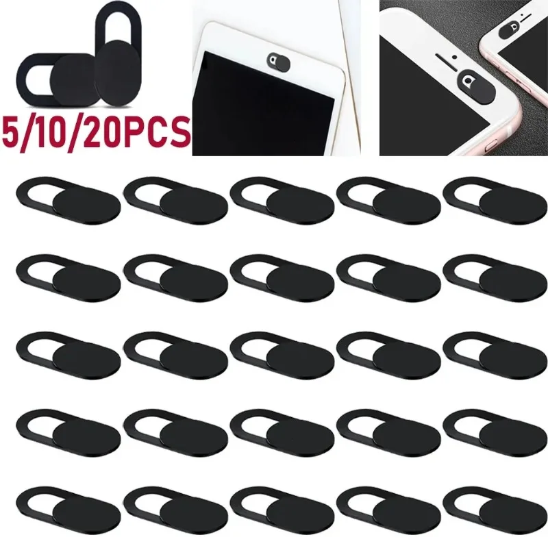 1/3/5/10/20Pcs Mobile Phone Privacy Sticker Webcam Cover Shutter Magnet Slider Plastic for iPhone Laptop PC Tablet Camera Cover