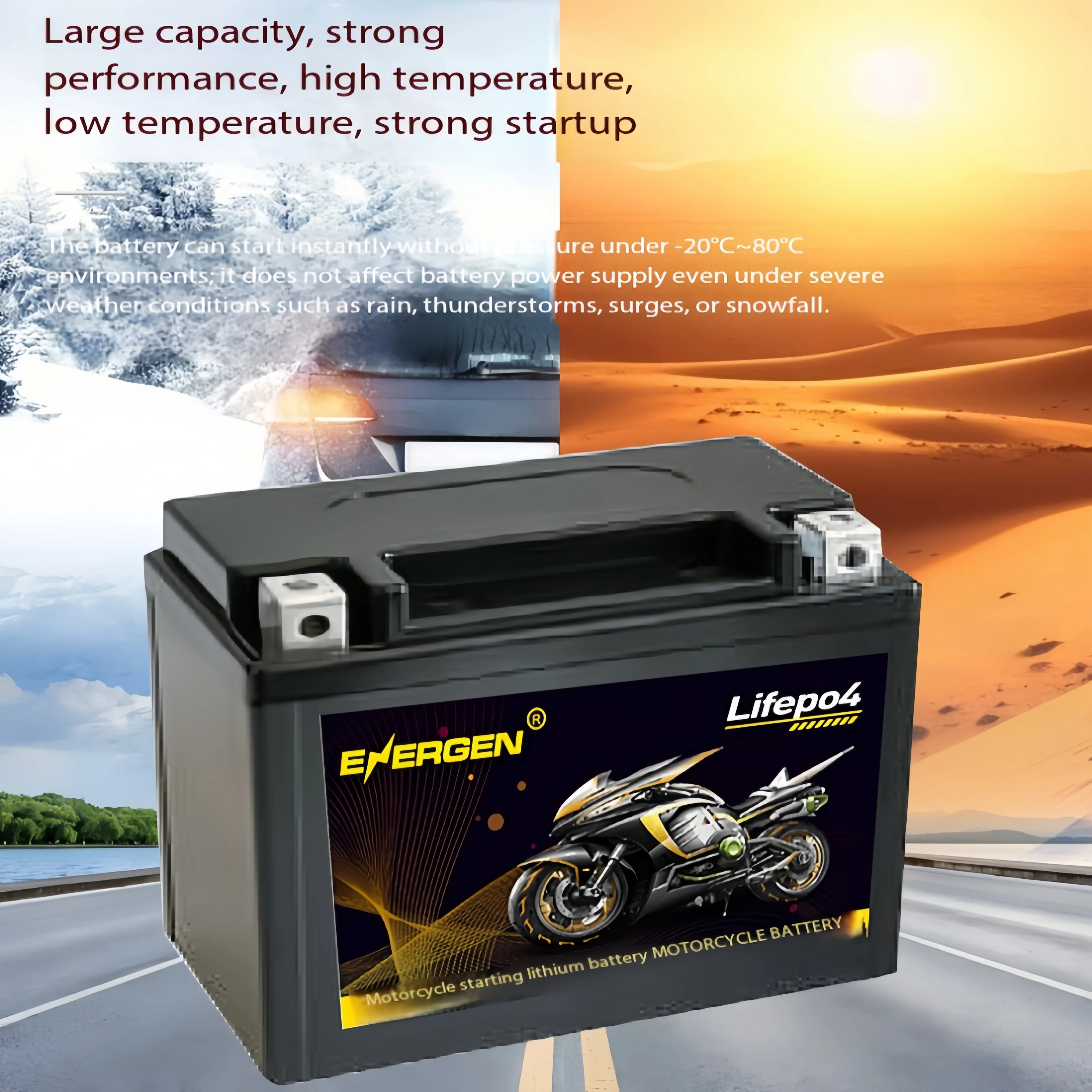 12v 4Ah 5Ah 7Ah 9Ah 12Ah 15Ah 20Ah Lithium Iron Phosphate lithium battery for Motorcycle start battery pedal straddle