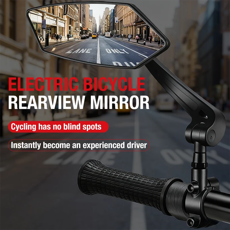 

Bicycle Rear View Mirror Bike Cycling Clear Wide Range Back Sight Rearview Reflector Adjustable Handlebar Left Right Mirror