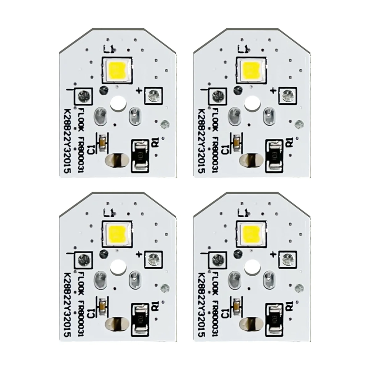 Tablero de luz LED para refrigerador WR55X25754 de 4 piezas