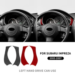 for Subaru Impreza 2005 2006 2007 Dashboard Trim Strip Frame Real Soft Carbon Fiber Sticker Interior Accessories