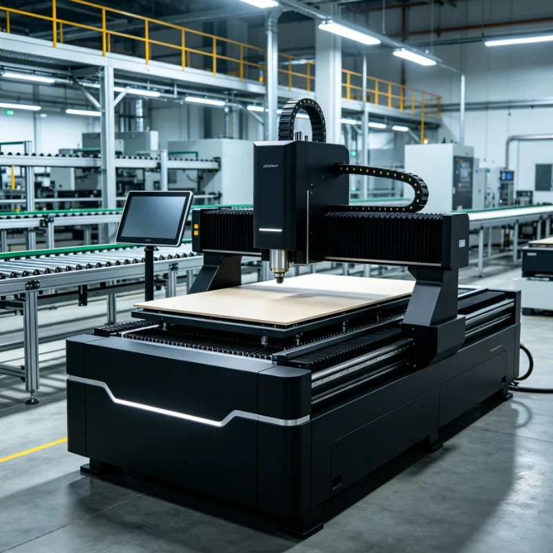 Customized Automatic 3 Axis CNC Wood Router For Furniture Production Cabinet Making And Wood Sign Carving