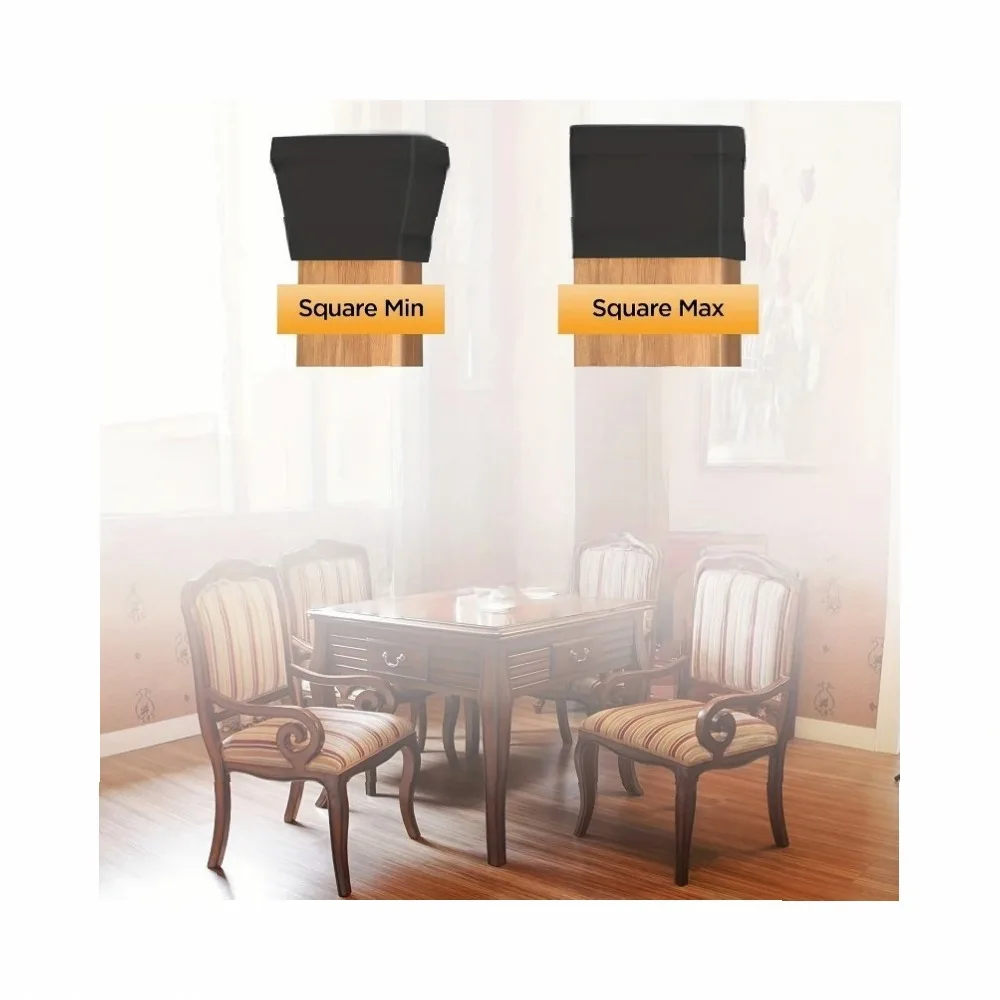 Protective 20Pcs Large Thick Silicone Furniture Leg Floor Protectors, Anti-Slip Chair Table Feet Pads for Hardwood
