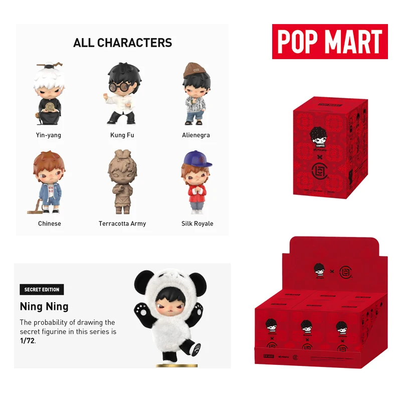 

Официальный товар POPMART Hirono x CLOT Series Фигурки Blind Box Toys Фигурка Mystery Box Hirono v8.0 Коллекционная модель куклы