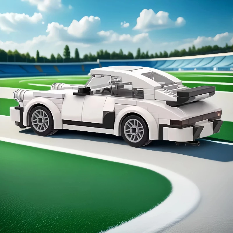 Set di blocchi per auto da corsa, auto a otto griglie. Adatto per età 6 anni in su. Realizzato in materiale ABS. La scelta perfetta per la casa