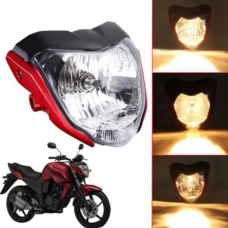 Motorcycle Headlight Head Light Lamp With Bulb Bracket Assembly For Yamaha FZ16 YS150 FZER150 FZER 150 FZ 16 Amber